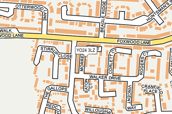 YO24 3LZ map - OS OpenMap – Local (Ordnance Survey)