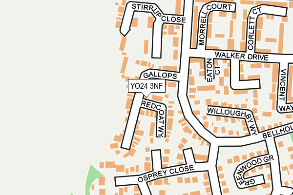 YO24 3NF map - OS OpenMap – Local (Ordnance Survey)