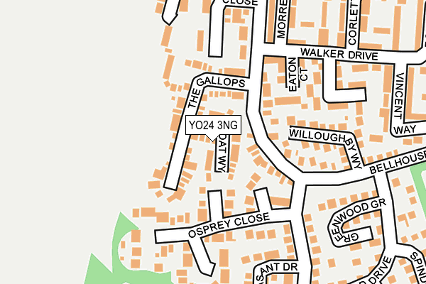 YO24 3NG map - OS OpenMap – Local (Ordnance Survey)