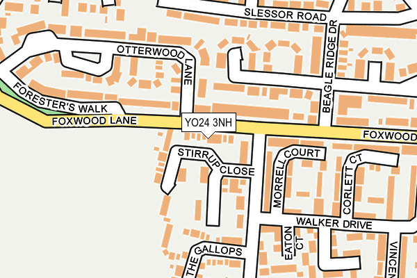 YO24 3NH map - OS OpenMap – Local (Ordnance Survey)