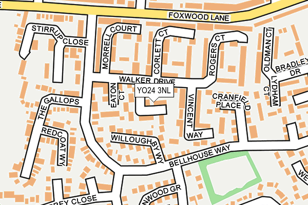 YO24 3NL map - OS OpenMap – Local (Ordnance Survey)