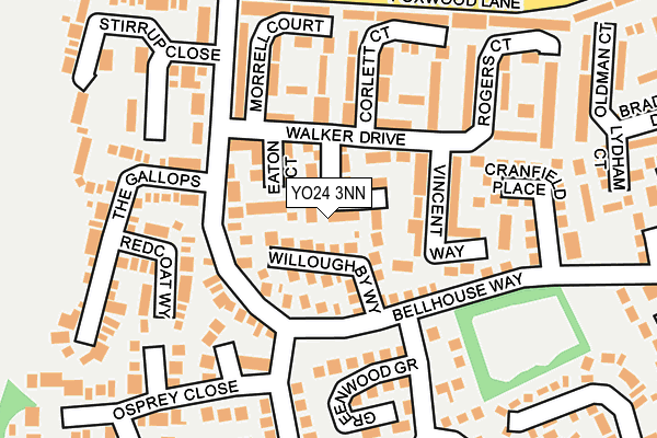 YO24 3NN map - OS OpenMap – Local (Ordnance Survey)