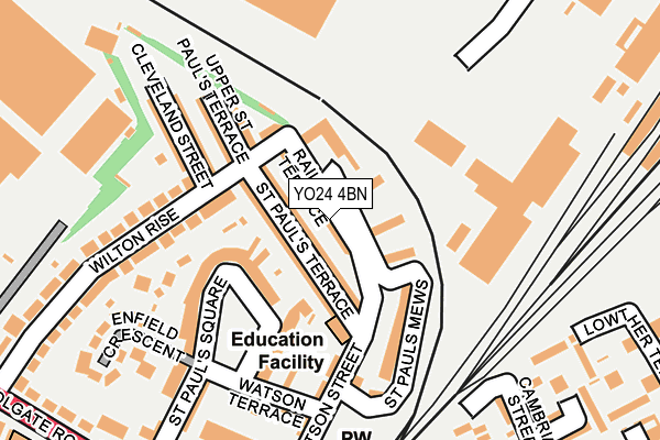 YO24 4BN map - OS OpenMap – Local (Ordnance Survey)