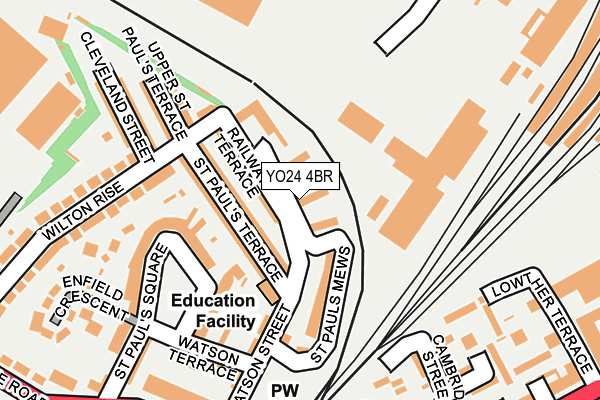 YO24 4BR map - OS OpenMap – Local (Ordnance Survey)