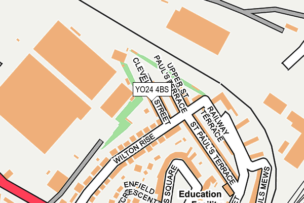 YO24 4BS map - OS OpenMap – Local (Ordnance Survey)