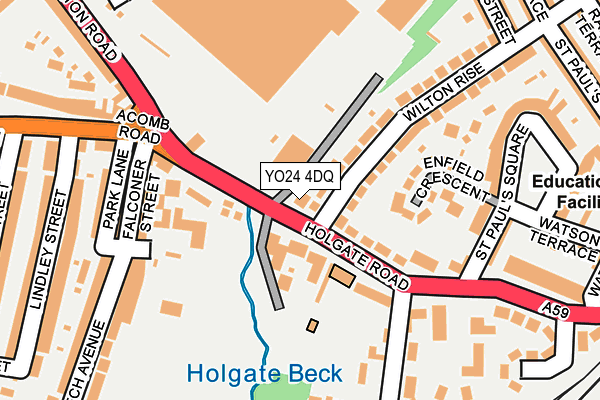 YO24 4DQ map - OS OpenMap – Local (Ordnance Survey)