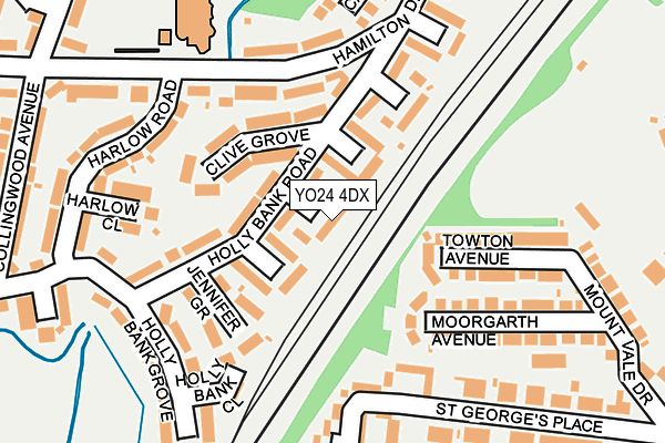 YO24 4DX map - OS OpenMap – Local (Ordnance Survey)