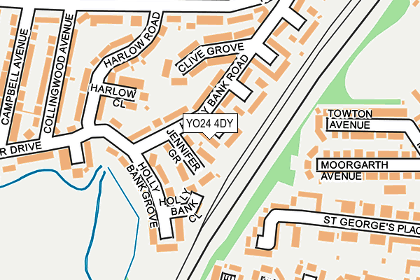 YO24 4DY map - OS OpenMap – Local (Ordnance Survey)