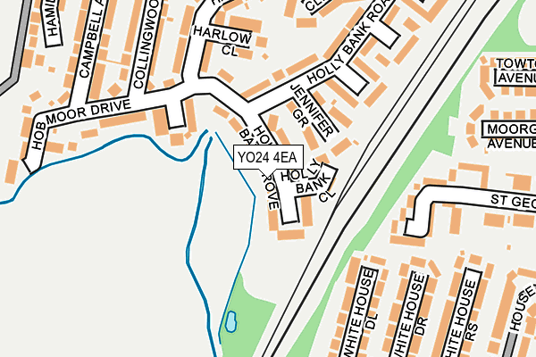 YO24 4EA map - OS OpenMap – Local (Ordnance Survey)