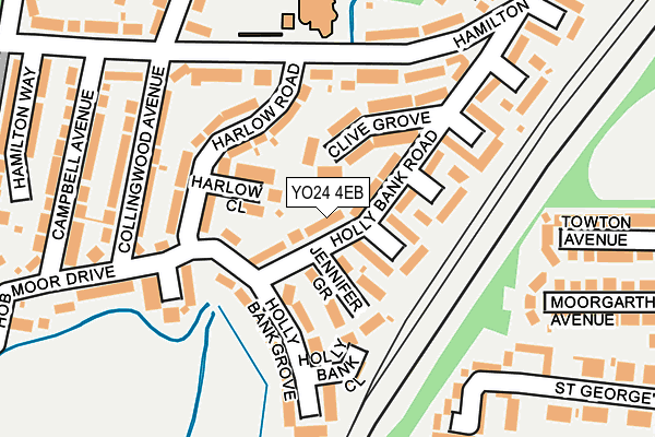 YO24 4EB map - OS OpenMap – Local (Ordnance Survey)