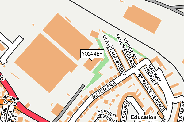 YO24 4EH map - OS OpenMap – Local (Ordnance Survey)