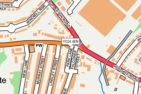 YO24 4EN map - OS OpenMap – Local (Ordnance Survey)