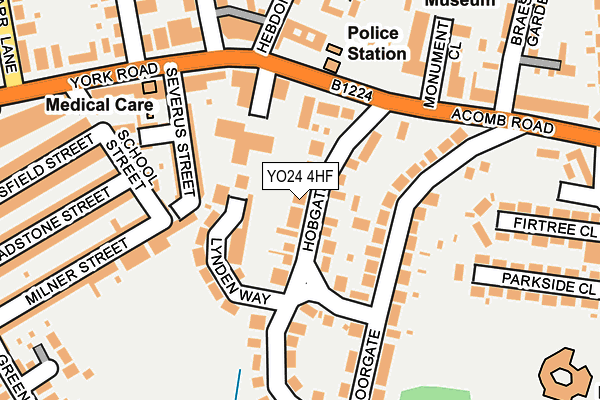 YO24 4HF map - OS OpenMap – Local (Ordnance Survey)