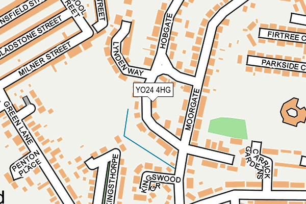 YO24 4HG map - OS OpenMap – Local (Ordnance Survey)