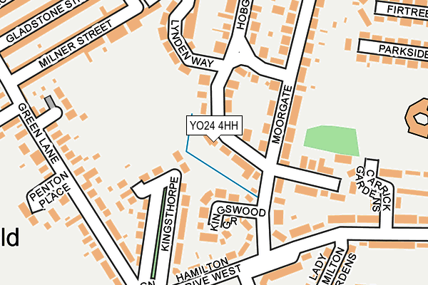 YO24 4HH map - OS OpenMap – Local (Ordnance Survey)