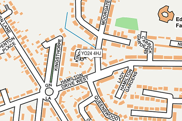 YO24 4HJ map - OS OpenMap – Local (Ordnance Survey)