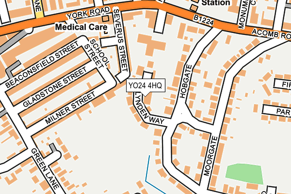 YO24 4HQ map - OS OpenMap – Local (Ordnance Survey)