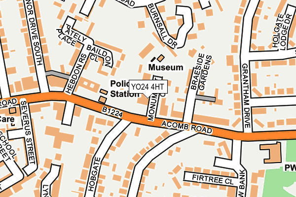 YO24 4HT map - OS OpenMap – Local (Ordnance Survey)