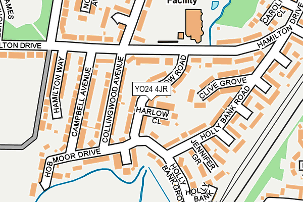YO24 4JR map - OS OpenMap – Local (Ordnance Survey)