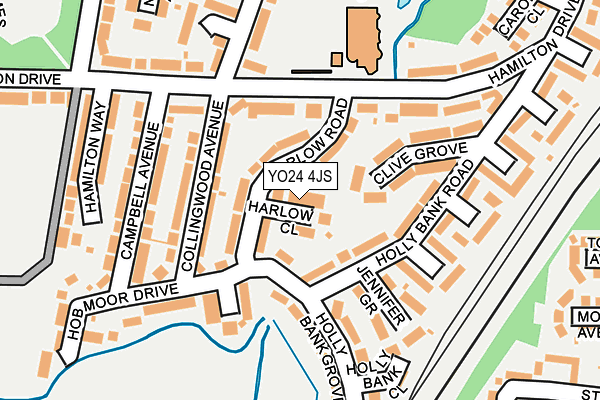 YO24 4JS map - OS OpenMap – Local (Ordnance Survey)