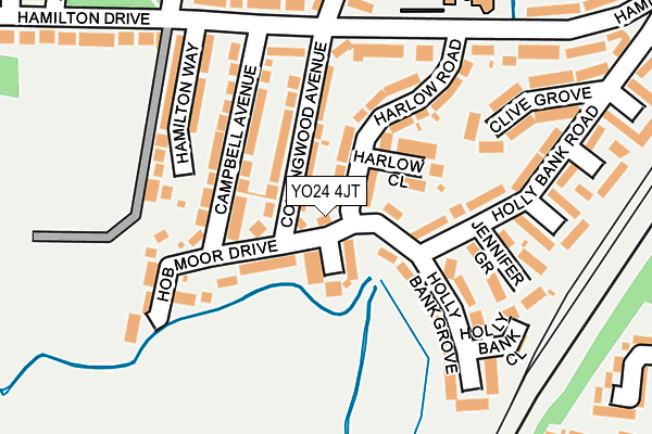 YO24 4JT map - OS OpenMap – Local (Ordnance Survey)