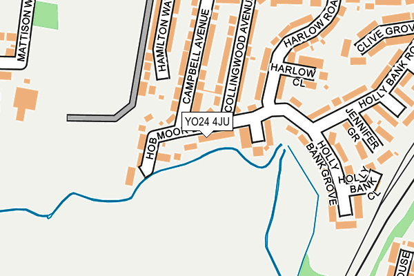YO24 4JU map - OS OpenMap – Local (Ordnance Survey)