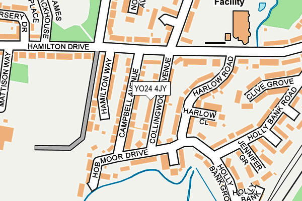 YO24 4JY map - OS OpenMap – Local (Ordnance Survey)