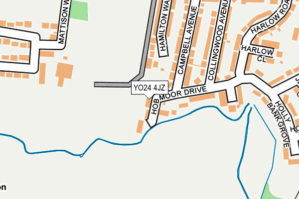 YO24 4JZ map - OS OpenMap – Local (Ordnance Survey)