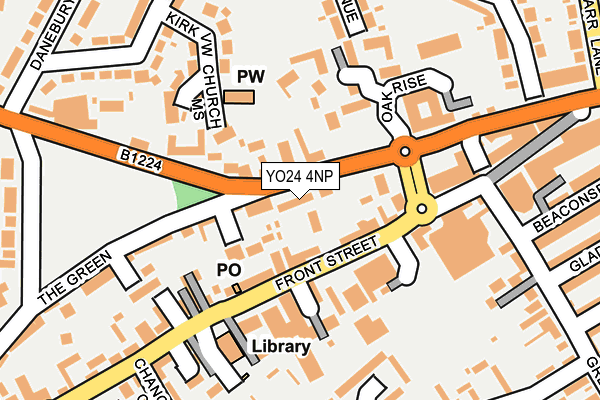 YO24 4NP map - OS OpenMap – Local (Ordnance Survey)
