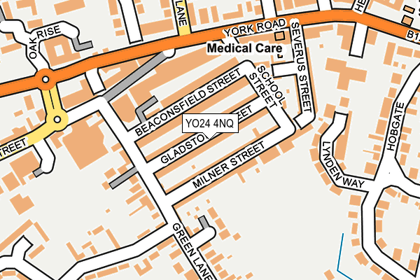 YO24 4NQ map - OS OpenMap – Local (Ordnance Survey)