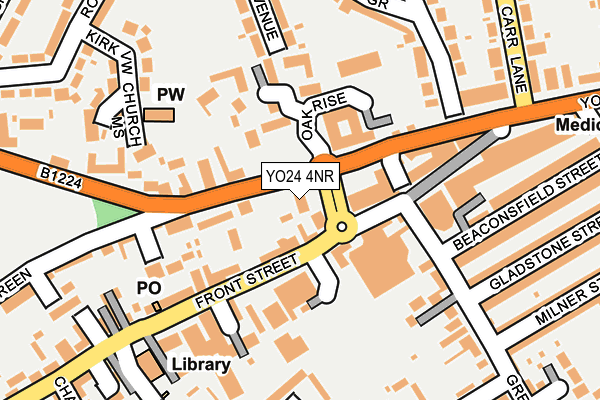 YO24 4NR map - OS OpenMap – Local (Ordnance Survey)