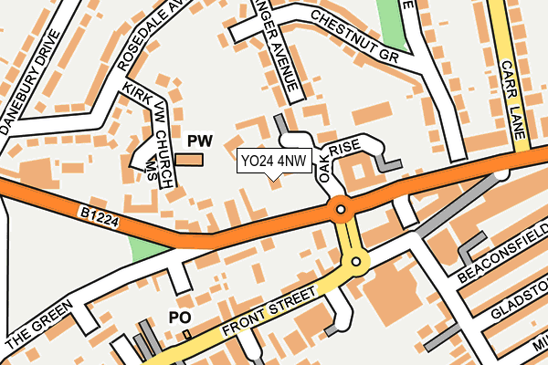 YO24 4NW map - OS OpenMap – Local (Ordnance Survey)