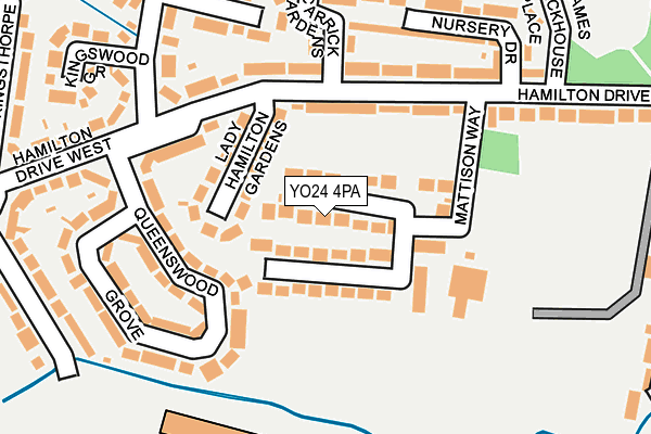 YO24 4PA map - OS OpenMap – Local (Ordnance Survey)