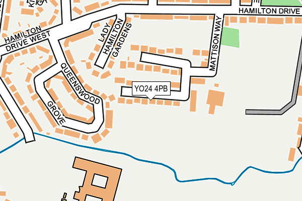 YO24 4PB map - OS OpenMap – Local (Ordnance Survey)
