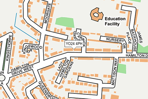 YO24 4PH map - OS OpenMap – Local (Ordnance Survey)