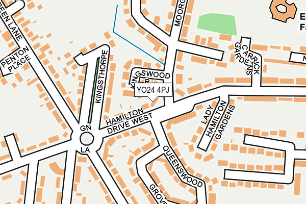 YO24 4PJ map - OS OpenMap – Local (Ordnance Survey)