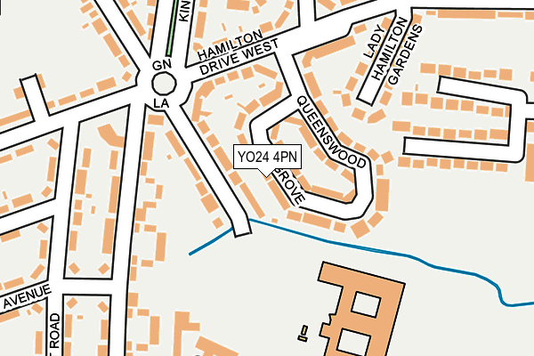 YO24 4PN map - OS OpenMap – Local (Ordnance Survey)