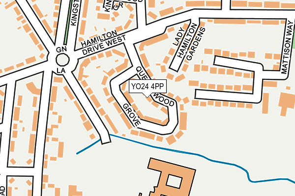 YO24 4PP map - OS OpenMap – Local (Ordnance Survey)