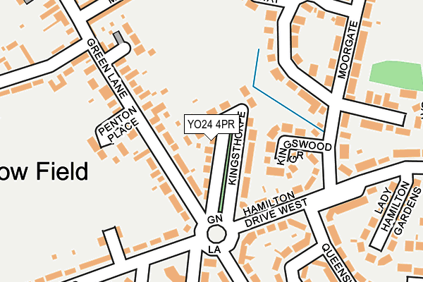 YO24 4PR map - OS OpenMap – Local (Ordnance Survey)