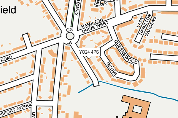 YO24 4PS map - OS OpenMap – Local (Ordnance Survey)