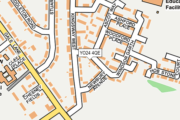 YO24 4QE map - OS OpenMap – Local (Ordnance Survey)