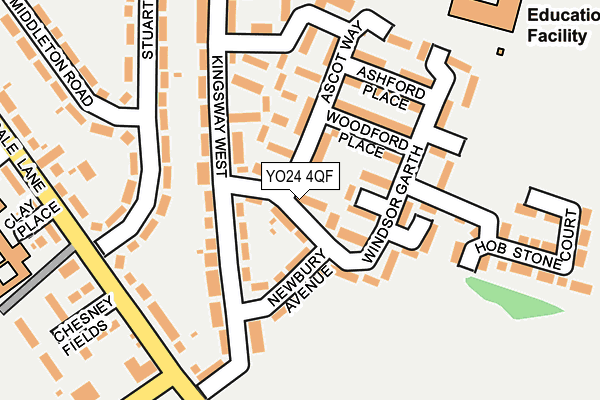 YO24 4QF map - OS OpenMap – Local (Ordnance Survey)