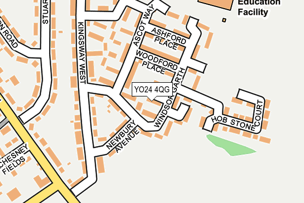 YO24 4QG map - OS OpenMap – Local (Ordnance Survey)