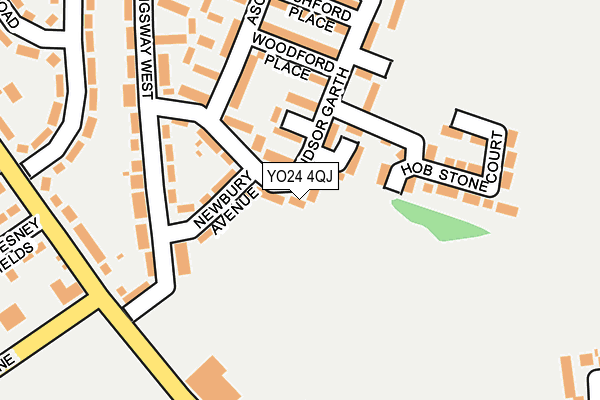 YO24 4QJ map - OS OpenMap – Local (Ordnance Survey)