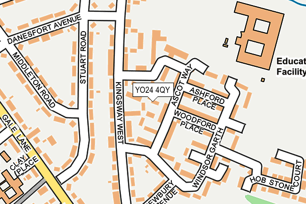YO24 4QY map - OS OpenMap – Local (Ordnance Survey)