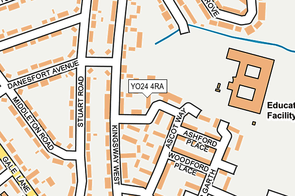 YO24 4RA map - OS OpenMap – Local (Ordnance Survey)
