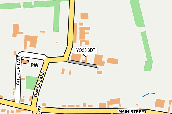 YO25 3DT map - OS OpenMap – Local (Ordnance Survey)
