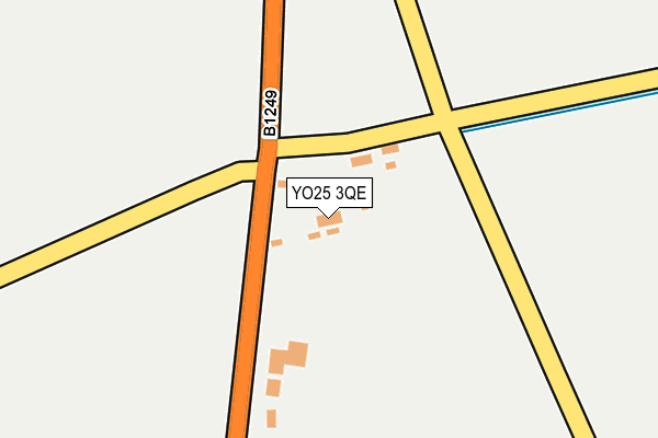 YO25 3QE map - OS OpenMap – Local (Ordnance Survey)