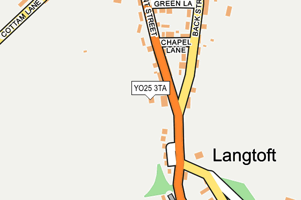 YO25 3TA map - OS OpenMap – Local (Ordnance Survey)