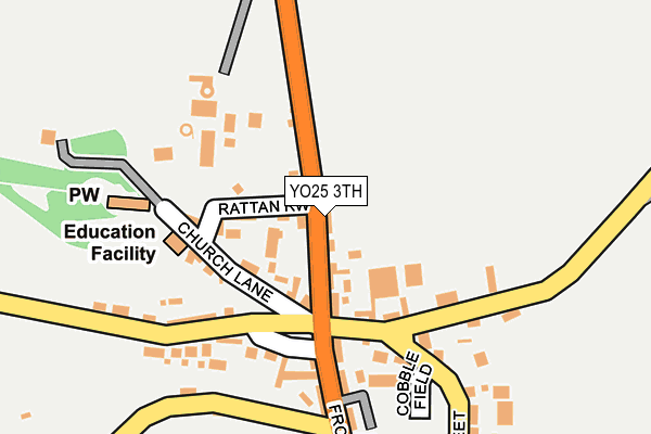 YO25 3TH map - OS OpenMap – Local (Ordnance Survey)